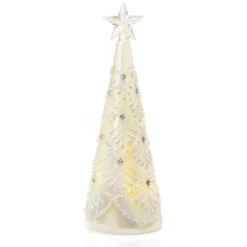 Decorazione in vetro con LED Ø 8 x h 24 cm - Ginevra