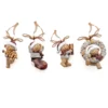 Decorazioni/ segnaposto in poliresina orsetti Ø 7 x h 9 cm (vendita min. 4 pezzi) - Courmayeur