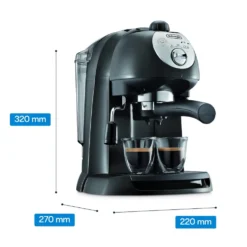 De Longhi Macch Caffe Polv/Cialde Nera/Silvercappuccino System Gr10