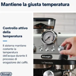 De Longhi Macch Caffe 1400W 15Bar Mylatteart - 8Liv. Macinatura