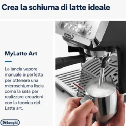 De Longhi Macch Caffe 1400W 15Bar Mylatteart - 8Liv. Macinatura