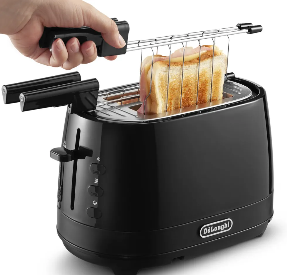 De Longhi Tostapane 2Fette 500W Nero