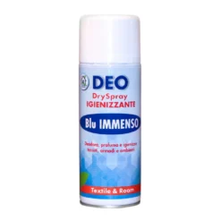 Deodorante igienizzante per tessuti, auto e casa Blu immenso