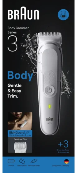 Depilatore Braun BG3530 SERIES 3 Body Groomer Silver