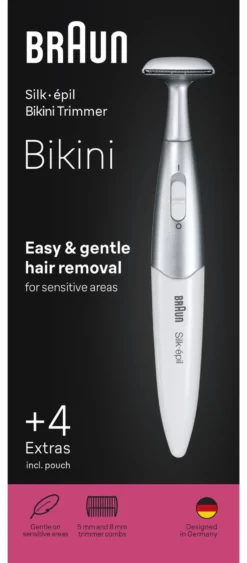 Depilatore Braun FG1100 SILK EPIL Bikini Trimmer White e Silver