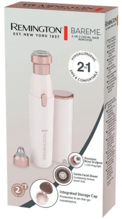 Depilatore Remington 42076560100 BAREME WFS200 2in1 White e Pink