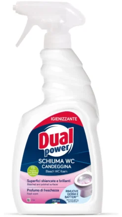 Detergente bagno Dual Power DS9116 Schiuma WC candeggina