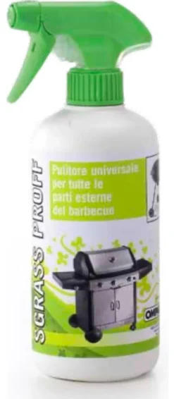 Detergente barbecue Ompagrill SGRASSPROFF spray Sgrassatore Profession
