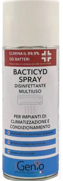 Detergente clima Igenio 911 spray disinfettante battericida Bacticyd