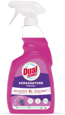 Detergente cucina Dual Power DS9101 S Spray Sgrassatore Lavanda