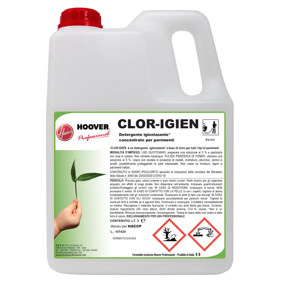 Detergente igienizzante concentrato Clor Igien 3 litri