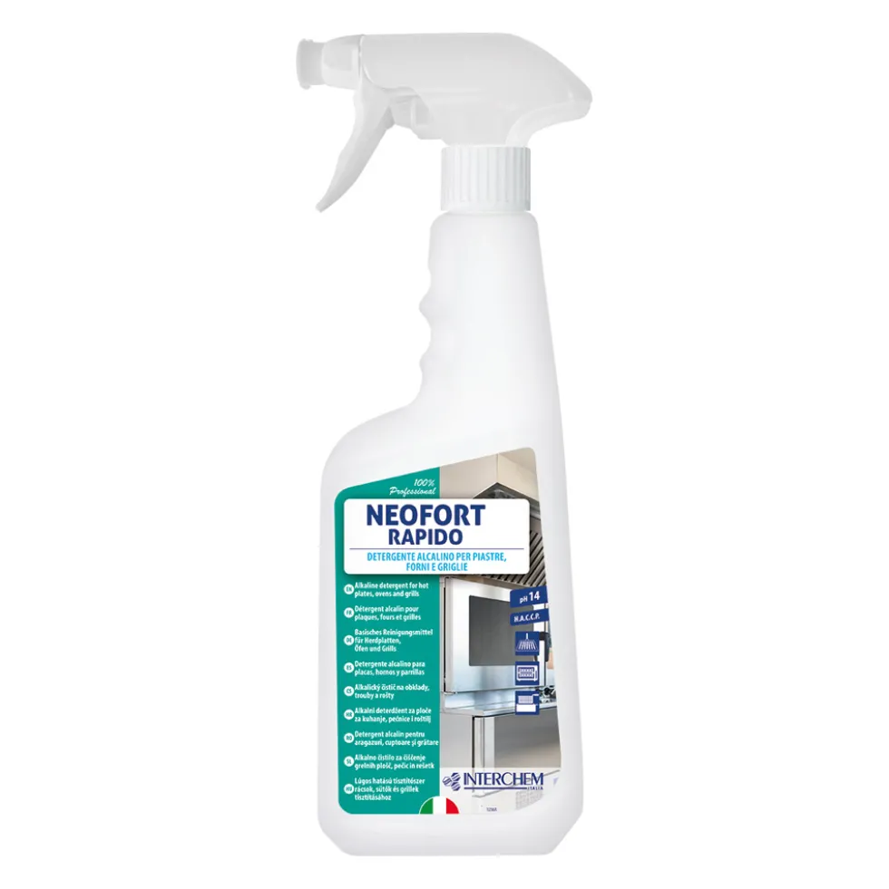 Detergente per forni, piaste e griglie Neofort rapido 750 ml