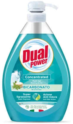 Detergente piatti Dual Power LM9173 Gel concentrato Bicarbonato e Salv