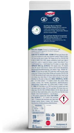 Detergente piatti Dual Power 9170 ricarica gel concentrato limone