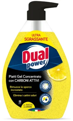 Detergente piatti Dual Power LM9188 Gel concentrato Carboni Attivi Lim