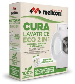 Detergente pulizia lavatrice Meliconi 656161 GREEN Eco 2in1 2x250 ml