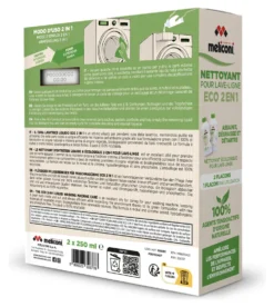 Detergente pulizia lavatrice Meliconi 656161 GREEN Eco 2in1 2x250 ml