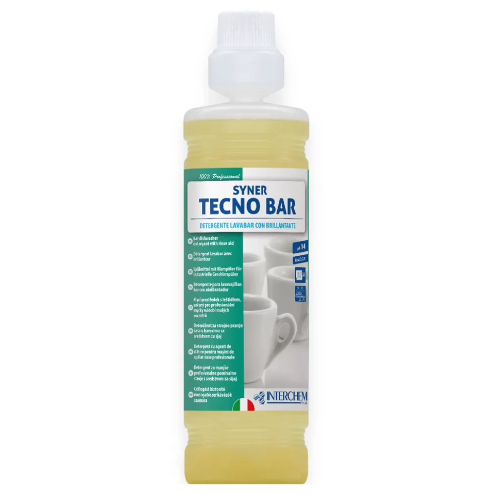 Detergente Syner tecno bar con brillantante 1000 ml per stoviglie