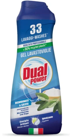 Detersivo lavastoviglie Dual Power LV9156 Gel Bicarbonato & Salvia
