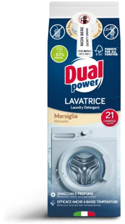 Detersivo lavatrice Dual Power BL9290 Marsiglia capi bianchi e colorat