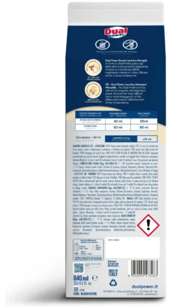 Detersivo lavatrice Dual Power BL9290 Marsiglia capi bianchi e colorat