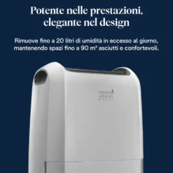 Deumidificatore De Longhi AriaDry Multi DDSX220, 20L/24h