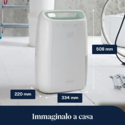 Deumidificatore De'Longhi DEX212SF 12l/24h con funzione Laundry