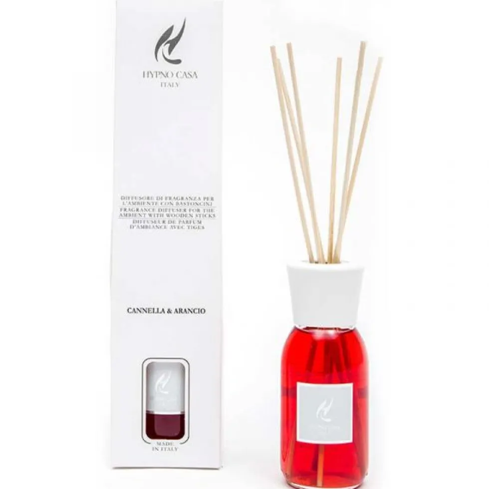 Diffusore per ambiente con bastoncini 100 ml. Cannella e Arancio