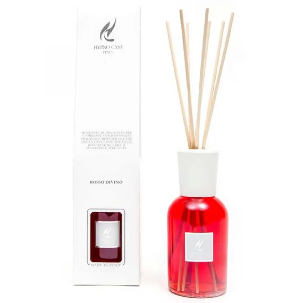 Diffusore per ambiente con bastoncini 250 ml. Rosso Divino