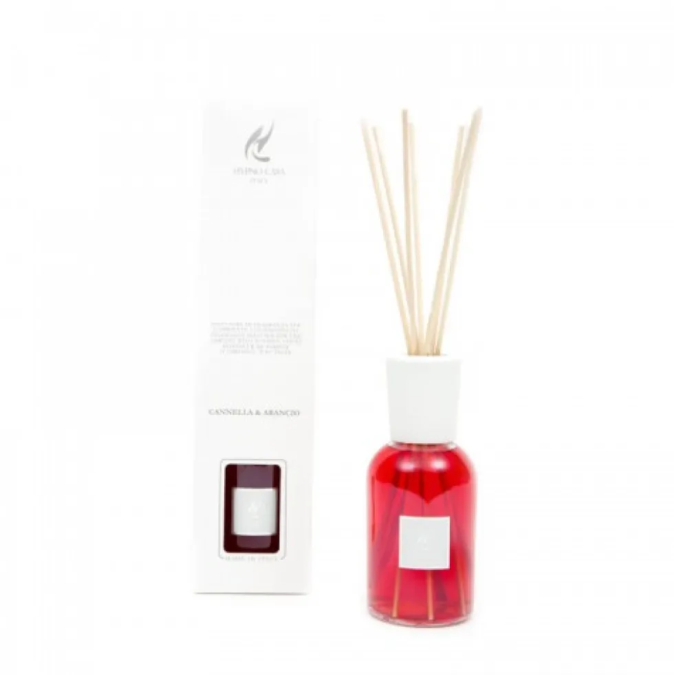 Diffusore per ambiente con bastoncini 250 ml. Cannella e Arancio