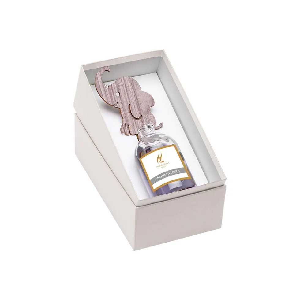 Diffusore per ambiente con sagoma in cellulosa 100 ml Orchidea Nera