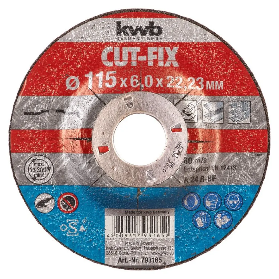 Disco abrasivo per smerigliare Kwb 793165 CUT FIX