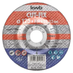 Disco taglio smerigliatrice Kwb 791250 CUT FIX (125x3 mm)