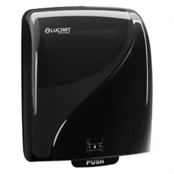 Dispenser Lucart Identity taglio automatico per asciugamani a rotolo nero