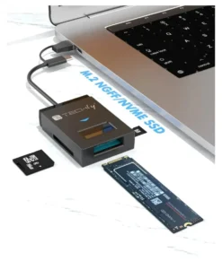 Docking hard disk Techly 622998 IADAP USB32 SSDTF Black