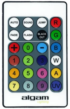 Effetti luce disc jockey Algam Lighting 18700015 SLIMPAR 510 Quad Led