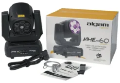 Effetti luce disc jockey Algam Lighting 18700145 WASH MHE 60 Black