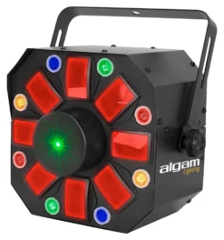 Effetti luce disc jockey Algam Lighting 18700123 PHEBUS 2 Black