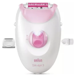Epilatore Braun SE3 031 SILK EPIL 3 White e Pink