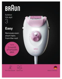 Epilatore Braun SE3 000 SILK EPIL 3 White e Pink