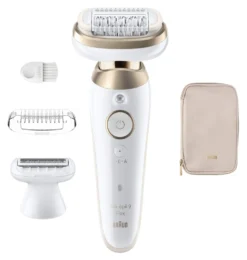 Epilatore Braun SES9 030 SILK EPIL 9 Flex 3D White e Gold