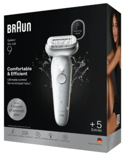 Epilatore Braun SES9 061 SILK EPIL 9 White e Silver