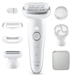Epilatore Braun SES9 061 SILK EPIL 9 White e Silver