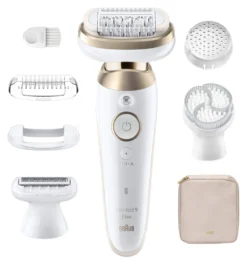 Epilatore Braun SES9 060 SILK EPIL 9 Flex 3D White e Gold