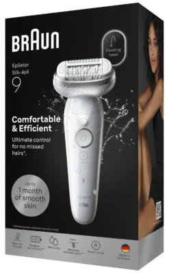 Epilatore Braun SES9 000 SILK EPIL 9 White e Silver