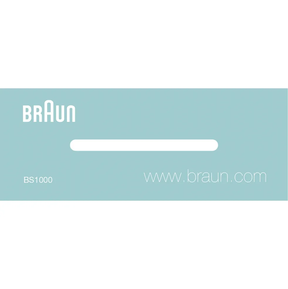 Epilatore corpo Braun BS1000 Wet & Dry