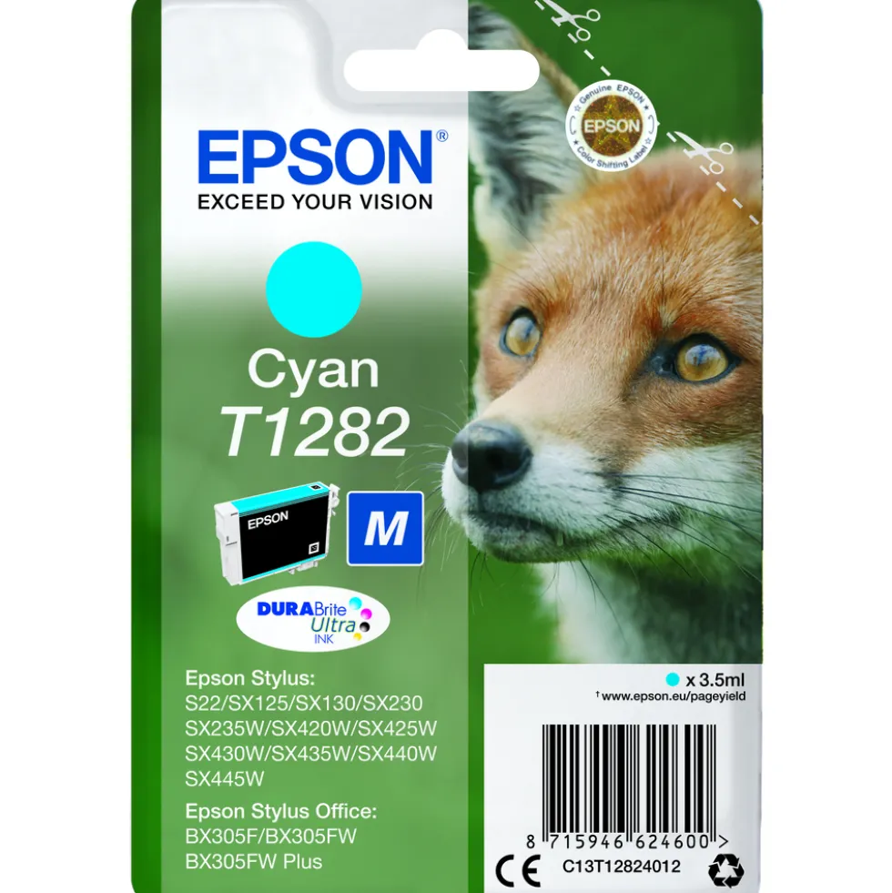 Epson C.ink T12824022 Cyan X S22/Sx125/Sx420W/Bx305F