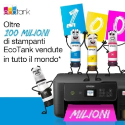 Epson Mfc Inkjet A4 Ecotank Et-4800 B/N 10 Ipm Colori 5 Ipm Fax Wifi