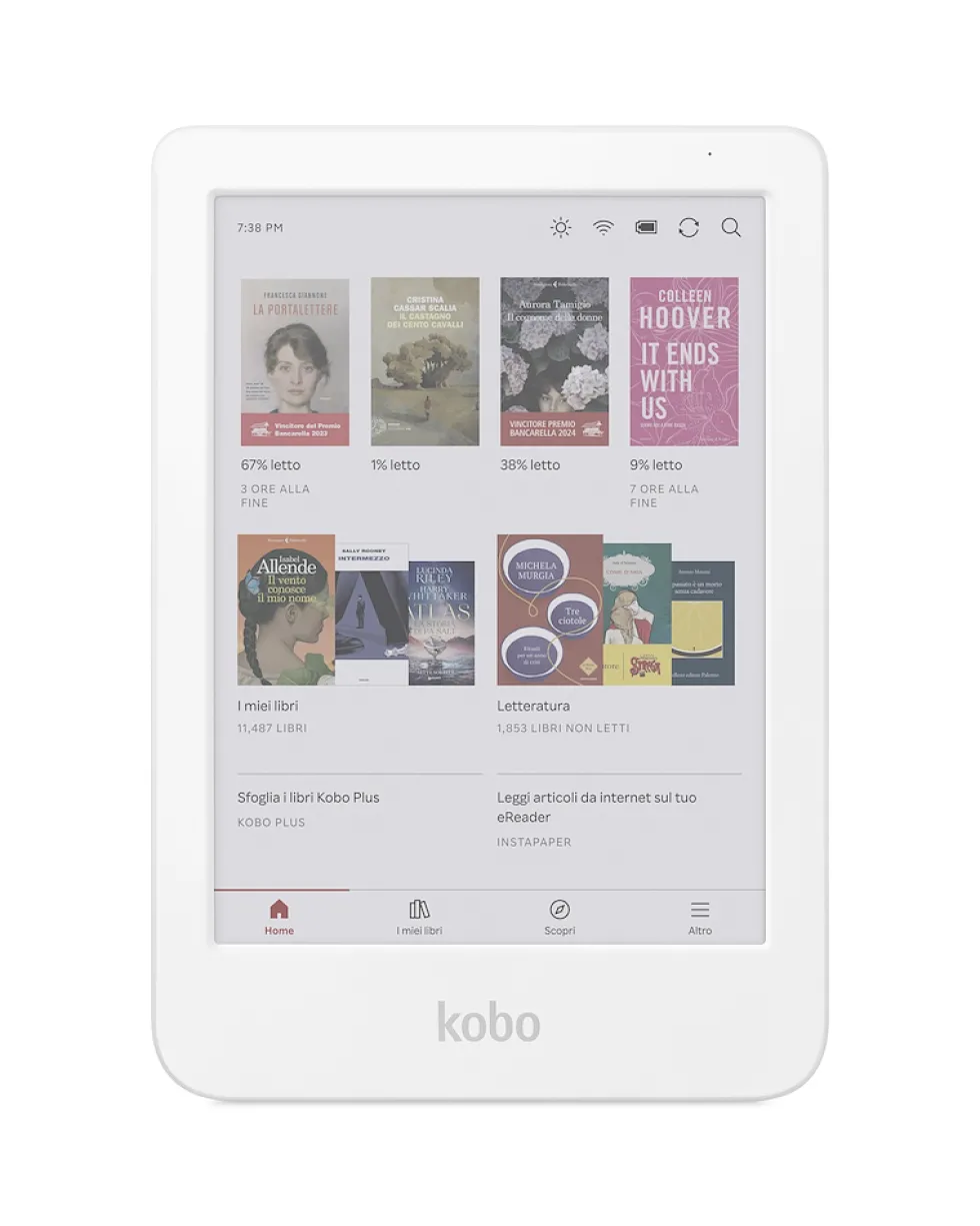 E-reader Kobo Clara N367-KU-WH-K-CK con schermo a colori