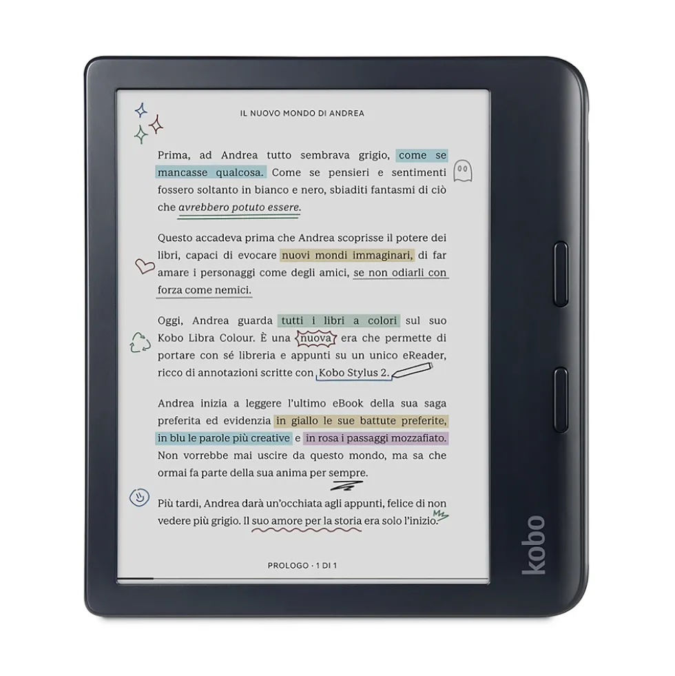 E-reader Kobo Libra Colour N428-KU-BK-K-CK a colori